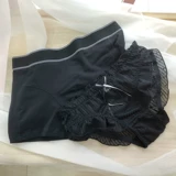 Черное хлопковое сексуальное нижнее белье для влюбленных, дышащие тонкие кружевные трусы подходит для мужчин и женщин для друга, средняя посадка