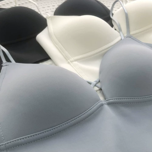 Нижнее белье, бюстгальтер без косточек, бретели, бюстгальтер-топ, простой и элегантный дизайн, французский стиль