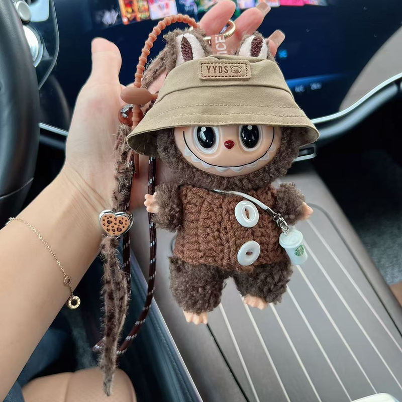 Cute Fisherman Hat Cartoon Plush Car Keychain Pendant Stuffed Doll Bag Decoration Couple Gift Cute Fisherman Hat Cartoon Plush Car Keychain Pendant Stuffed Doll Bag Decoration Couple Gift