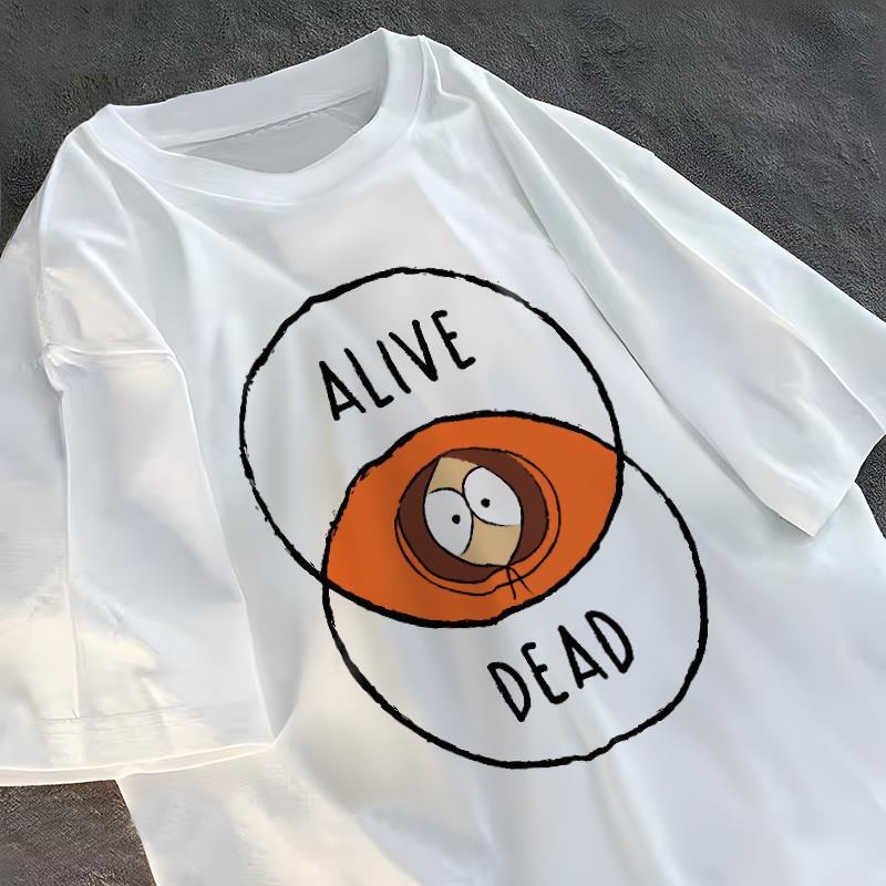 South Park Pure Cotton T-Shirt Kenny Short Sleeve South Park Merchandise Stan Kyle Kenny Clothing