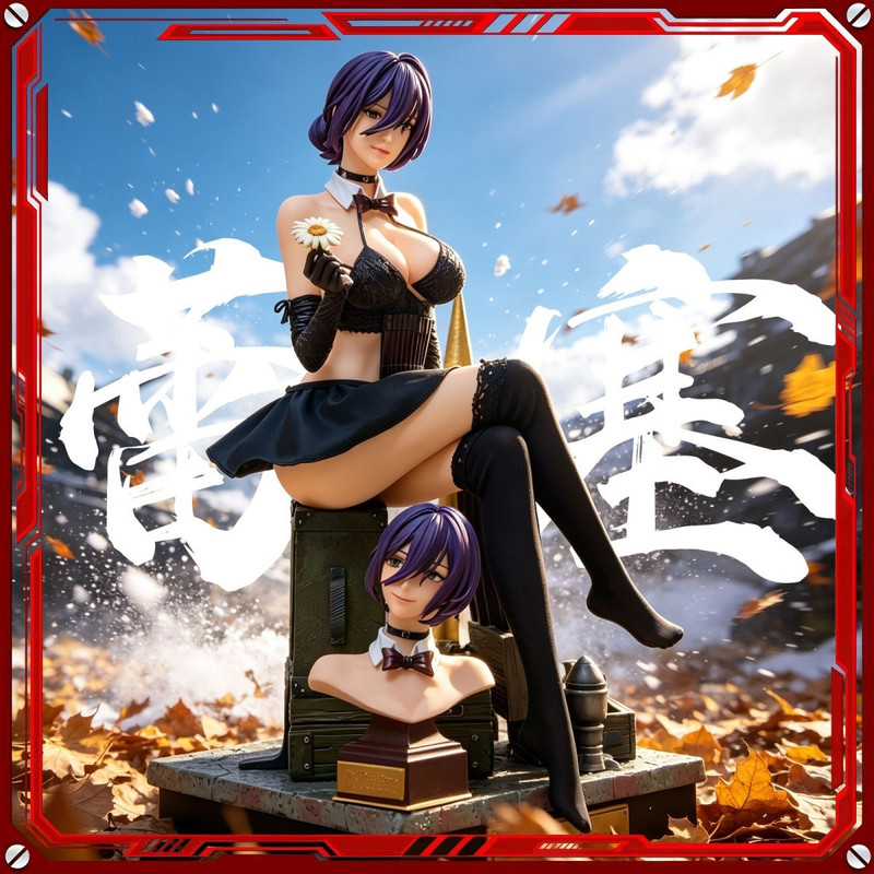 Eds Reze 1/4 Figure Reze Bomb Girl Chainsaw Man Anime Peripheral Statue Gk Model Ornament Gift Eds Reze 1/4 Figure Reze Bomb Girl Chainsaw Man Anime Peripheral Statue Gk Model Ornament Gift