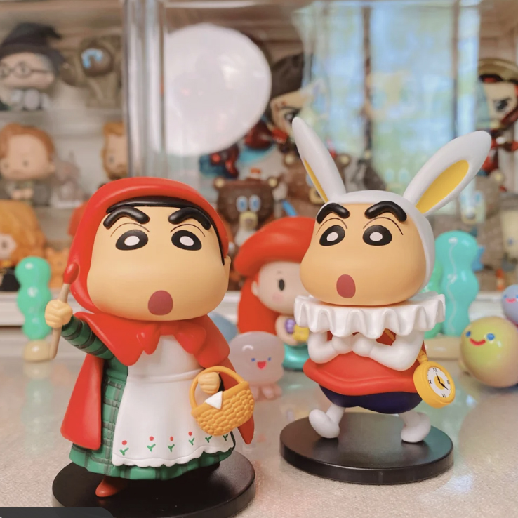Genuine Crayon Shinchan Blind Box Fairy Tale Series Doll Cute Ornament Model Gift Rabbit Little Girl