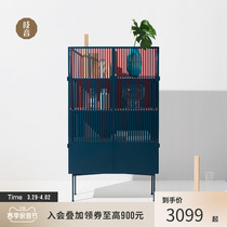 (spot) squeaky if recluse case Nordic light extravagant iron art dining side cabinet minimalist modern wine cabinet lockers