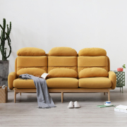 Ziinlife 吱 gốc ban đầu cao cổ áo ba sofa vải Bắc Âu phong cách căn hộ nhỏ thiết kế đồ nội thất sáng tạo