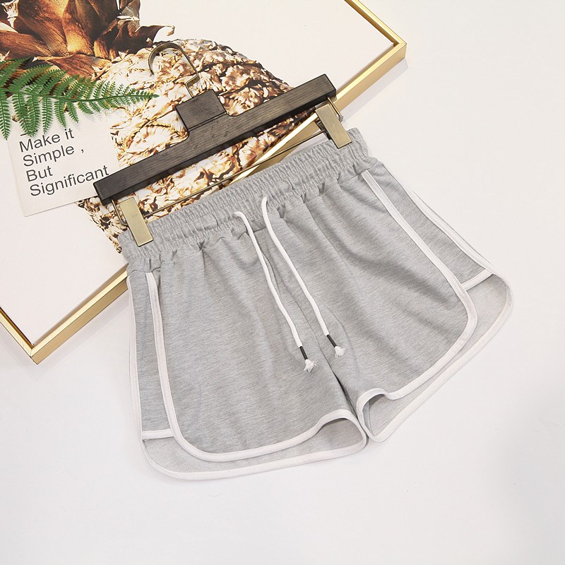 thể thao tinh khiết bông quần short nữ mùa hè chạy sinh viên Han phiên bản chất béo mm cao eo loose-fitting quần rộng chân không thường xuyên về nhà ngủ quần nữ