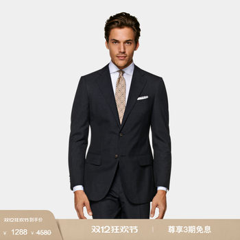Suitsupply dark gray s120 wool suit