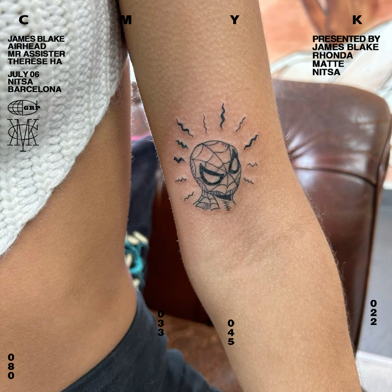 Spider-Man Spider-Sense Tattoo Sticker Tattoo European and American Film and Television Style Design Pattern Spider-Man Spider-Sense Tattoo Sticker Tattoo European and American Film and Television Style Design Pattern