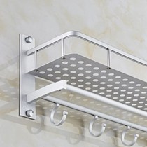 Toilet bathroom toilet shelf floor space aluminum alloy layer wall wash table Wall hanger towel rack