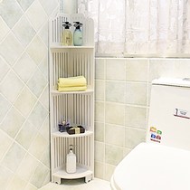 Floor-to-ceiling plastic 3-corner storage cabinet set toilet rack for storage corner tripod floor-standing