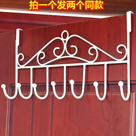 Post-door rear hanger free of nail-free adhesive hook creative iron art door hanging clothes hook wall-mounted clothes rack towel shelve hook