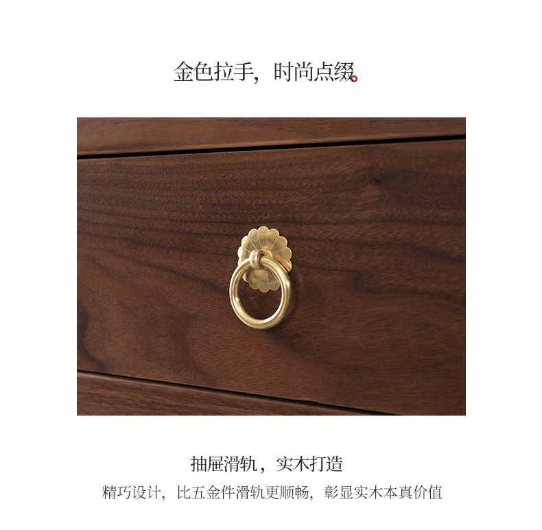 Dệt góc gỗ rắn kiểu Trung Quốc mới một số gỗ óc chó đen Bắc Mỹ Zen bên bàn cà phê nhỏ vuông gỗ sáp dầu - Bàn trà bàn trà tròn mặt đá