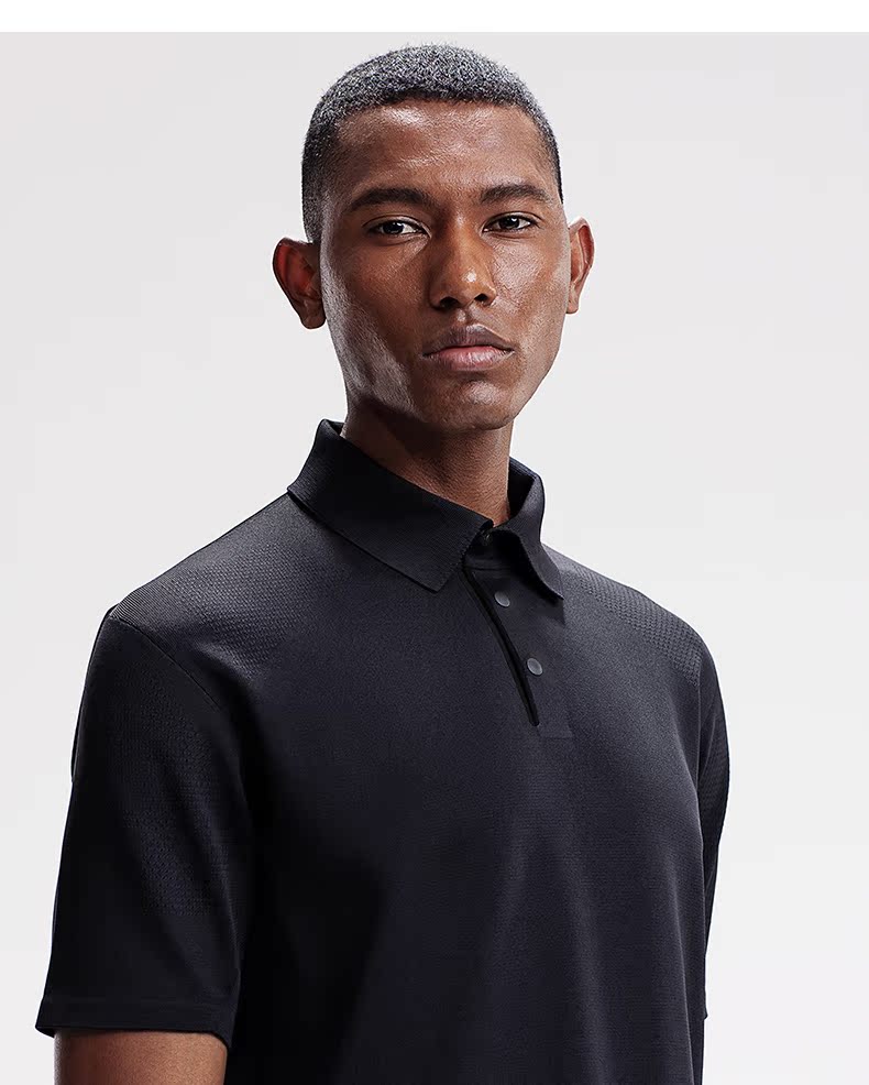 TUYỆT VỜI TUYỆT VỜI FUSIONKNIT Áo sơ mi nam ngắn tay một mảnh D9211FPS13 - Áo polo thể thao áo polo uniqlo