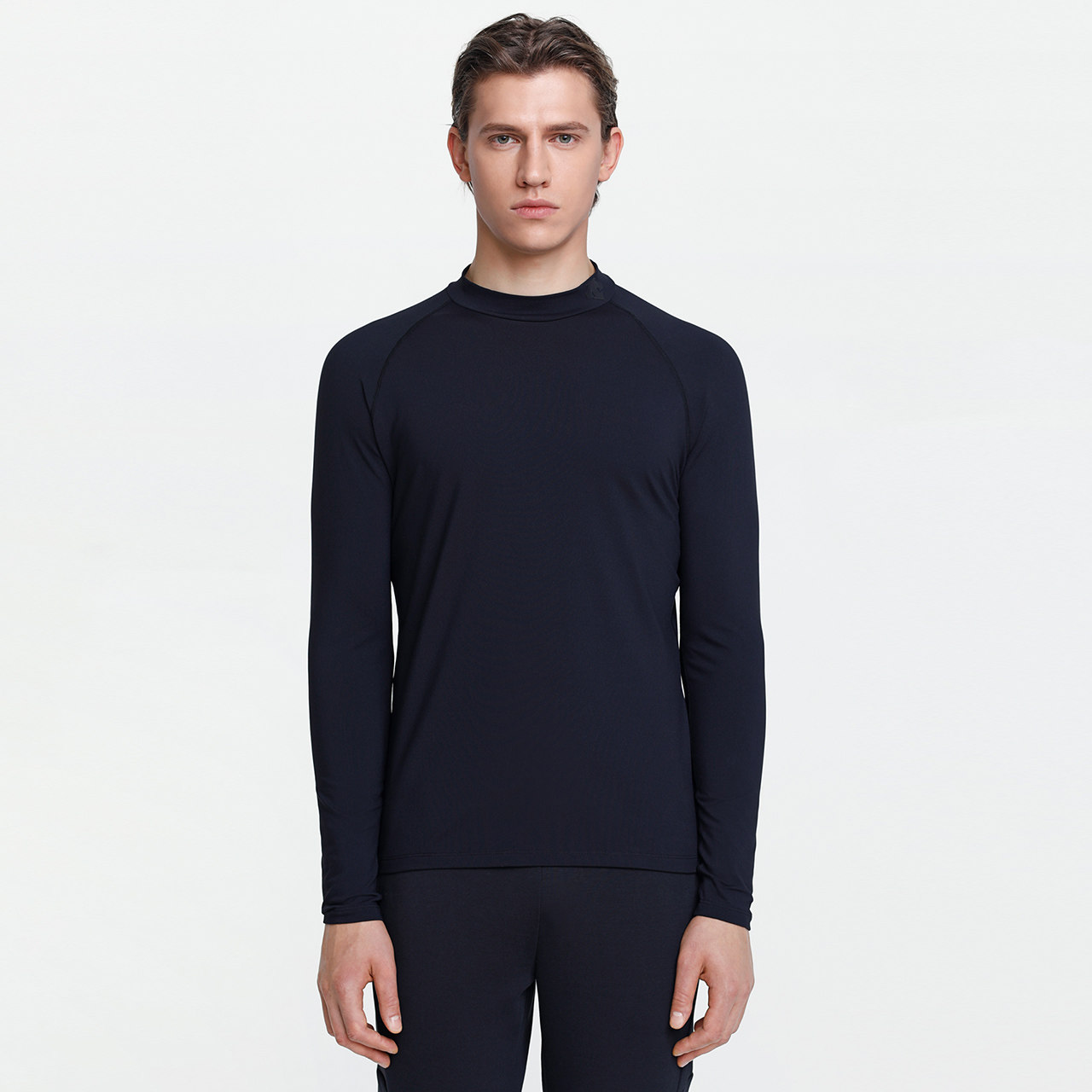 DESCENTE DISANTE TRAINING MEN's SPORTS VELVET LONG SLEEVE TIGHTS