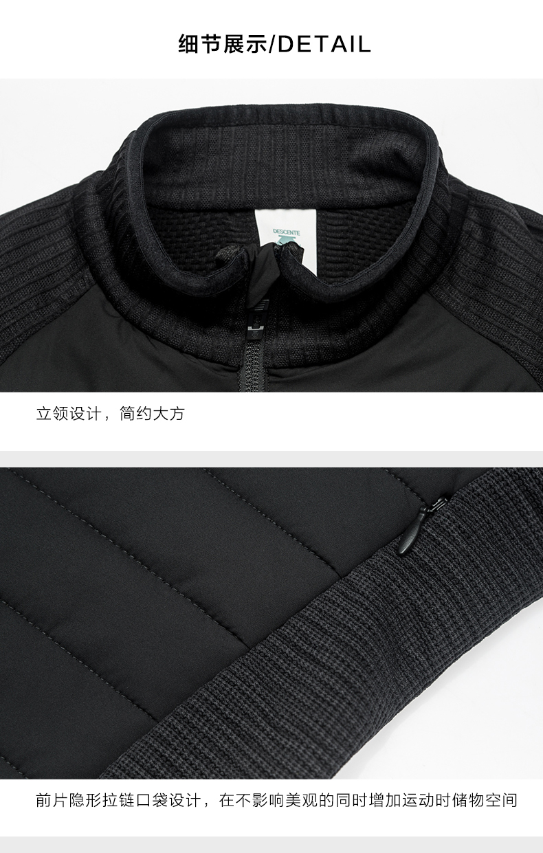 DESCENTE DISANT SILM Slim Fit Cổ áo đứng nữ D7432RPD03 - Quần áo độn bông thể thao áo phao lông vũ hàn quốc