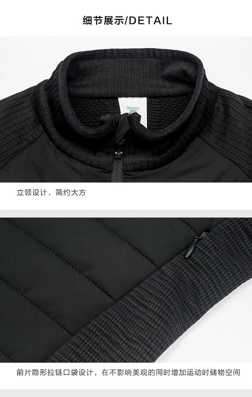 DESCENTE DISANT SILM Slim Fit Cổ áo đứng nữ D7432RPD03 - Quần áo độn bông thể thao áo khoác đại hàn