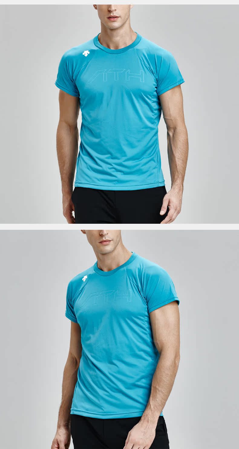 TUYỆT VỜI Disangte FIT FULAR FIT Được trang bị áo thun nam tay ngắn D7211ITS31 - Áo phông thể thao áo thun adidas nam cổ tròn