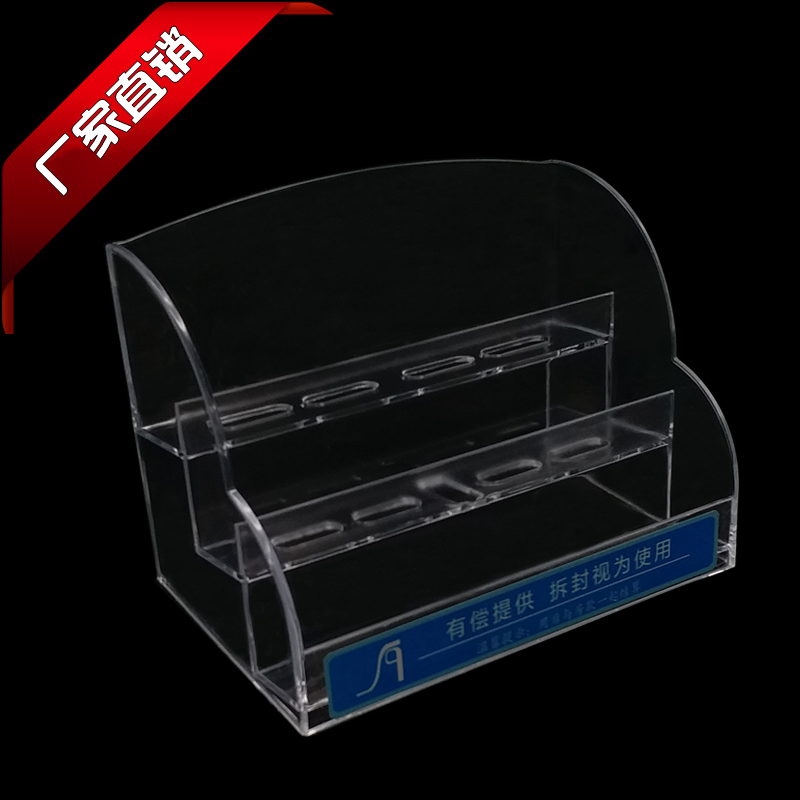 Hotel exclusive condom rack Hotel room paid adult product three times plastic transparent display shelf