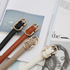 Korean style personalized buckle belt for women with thin ins style and matching dress, suit, jeans and narrow belt