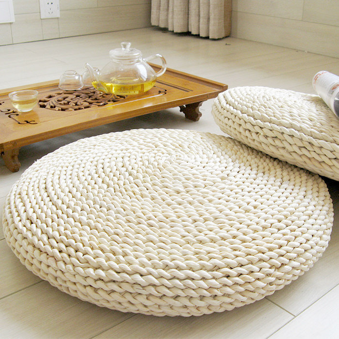 Natural Corn Pippa Mat mat Yoga Mat cushion Cushion Zen Mat floating window cushion windowsill Padded Grass cushion
