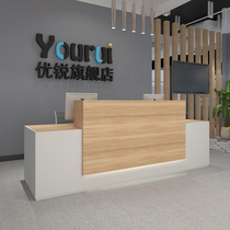 Company Reception Desk Reception Desk Brief Modern Consulting Yingbin Cashier Desk Office Counter Front Desk Desk