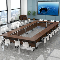 Training table and chairs combination double meeting table strip table training course educational institution tutoring class for primary and middle school students