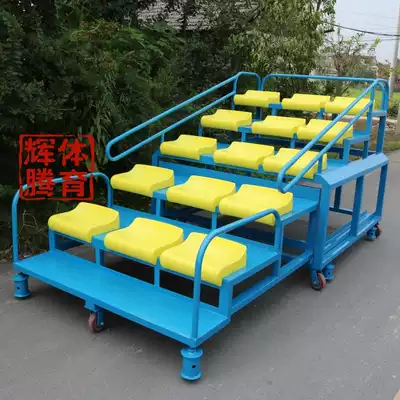 Retractable referee stands Stadium Sports field Outdoor stadium Mobile stands 15-seat finish time table