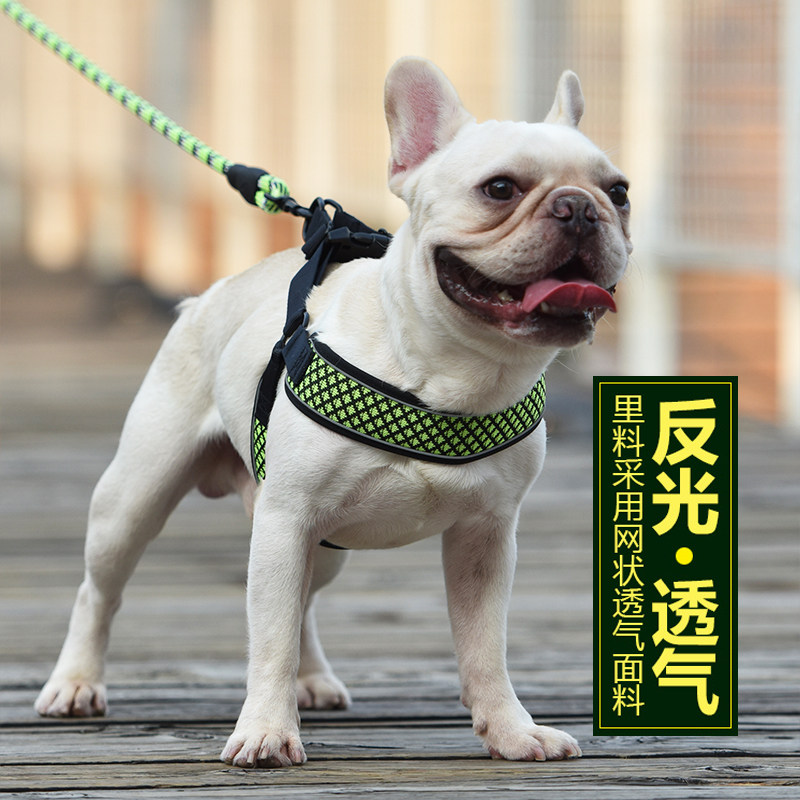 Walking Dog Traction Rope Summer Breast Cuddling Bag Medium Canine Bullfight Kirky Dog Necklace Large Canine Fur Vest Type Dog Rope