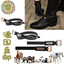 Germany Direct Mail Genuine Leather Diamond Spurs with Rose Gold Bright Silver