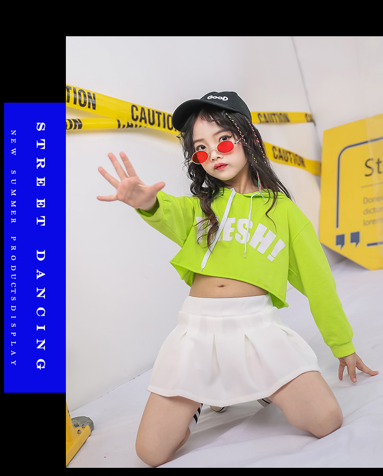 Ngày thiếu nhi Trang phục thiếu nhi Trang phục cho bé trai Nhảy múa trên đường Học sinh Học sinh nhảy Hip Hop - Trang phục quần áo bé gái múa ba lê