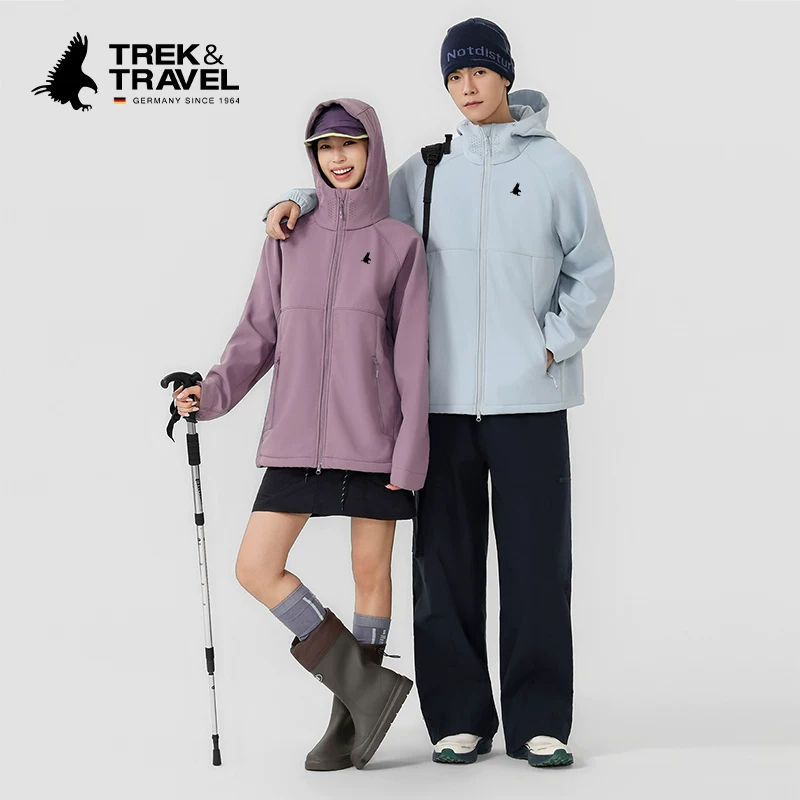 Couple's Style Flying Eagle Trek&Travel Softshell Jacket, All-Weather Outdoor Lightweight Multi-Functional Jacket, Available in Multiple Colors