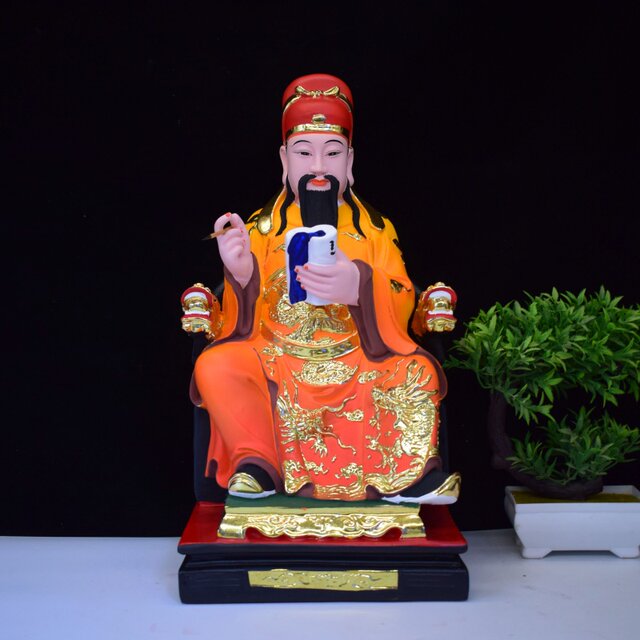 Wenchang Emperor Statue Wenqu Xingjun resin Buddha statue 12 inches 16 inches home desktop ornaments Chinese holy statue
