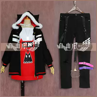 自由风 虚拟vtuber Cos服96猫黯希ナツメ男装动漫游戏