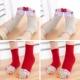 Tất năm ngón mới của Lan Zixin dành cho phụ nữ chải bông màu ngón tay hoạt hình dễ thương ống ngắn Nhật Bản ống giữa tách ngón chân vớ bông - Vớ bông