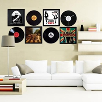 Nostalgic wall decoration vintage wall decoration vinyl record 12 inch lp bar restaurant plastic 7 inch film old record