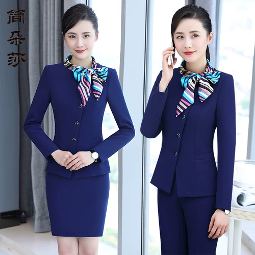 Профессиональные женские костюмы осенние и зимние, стойка регистрации отеля, столовая, горячий горшок, техник ресторана, рабочая одежда для официанта, рабочая одежда для бизнес-зала