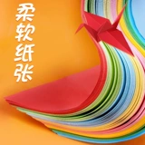 Оригами, квадратные двусторонние поделки из бумаги для школьников и студентов для детского сада, DIY, увеличенная толщина