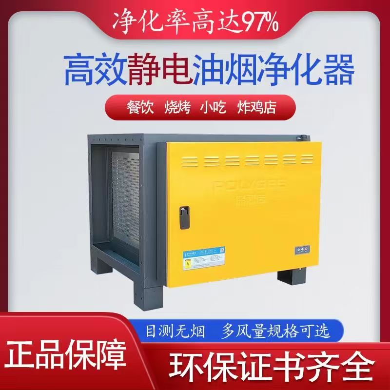 Polygonum Low Air Oil Fume Purifier 4000/6000/8000 Air Volume Hotel Kitchen Barbecue Catering Commercial
