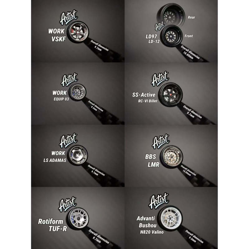 At Artist June New Product 1/64 Rotiform Static Wheel Hub Modification Alloy Car Scene Accessories At Artist June New Product 1/64 Rotiform Static Wheel Hub Modification Alloy Car Scene Accessories