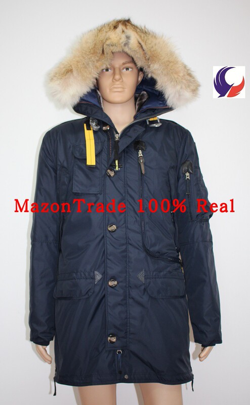 Mens Brand New down Kodiak Jacket Real Coyote Fur Men's down Jacket