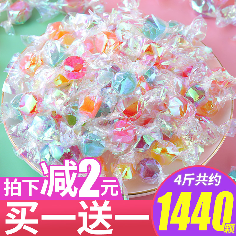 Thousand paper cranes candy mixed fruit flavor happy candy Bulk batch of net red creative lollipops colored small hard candy snacks