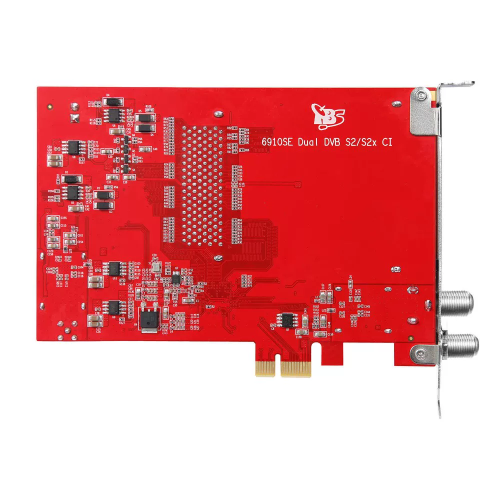 Устройства управления: плата приема с двумя слотами CI PCIe интерфейс TBS6910SE