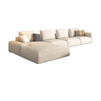 Pashamans new fabric imperial concubine sofa cat scratch cloth simple modern living room tofu block corner combination cream style