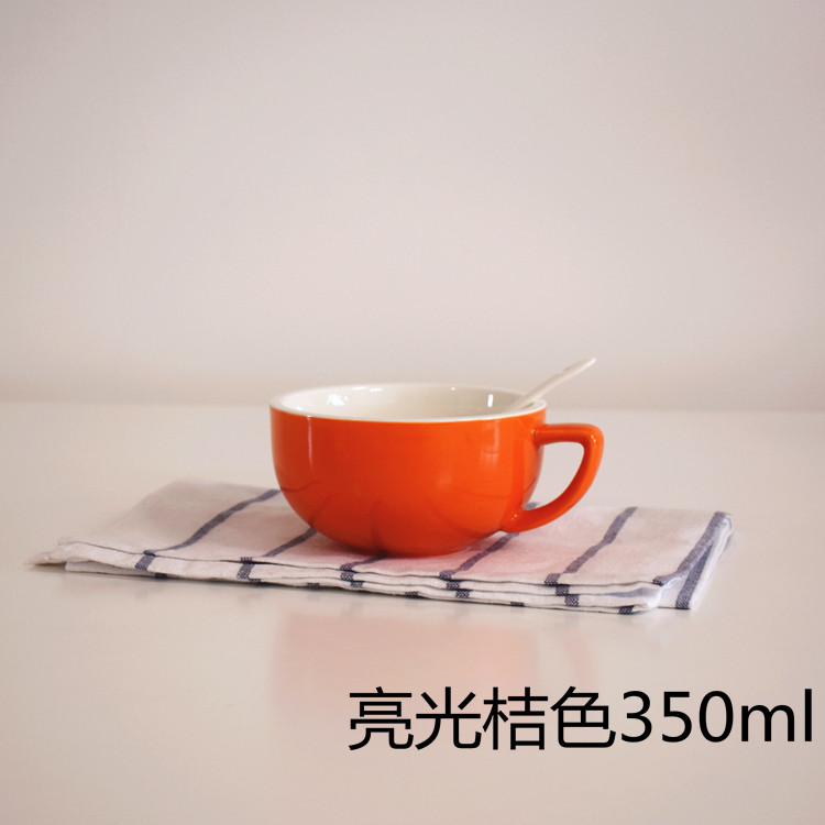 Giải phóng mặt bằng 350ml cốc lớn bằng gốm kéo cốc Cappuccino Cup Zetian Cup phù hợp với tách cà phê cốc latte cup - Cà phê dụng cụ pha cà phê thủ công