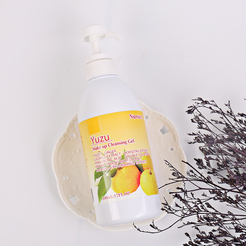 Anti-counterfeiting testable Japanese nursery Nasri grapefruit-flavored makeup remover gel condensed refreshing clean and soothing 500ml