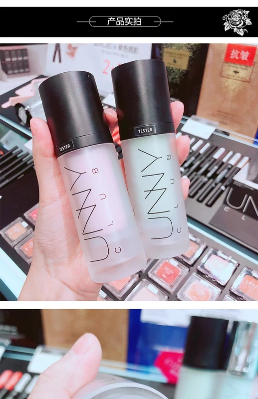 Hàn Quốc UNNY Cream Frost Snow Silk Soft Isolation Makeup Pre-milk Moisture Concealer Clearing bottom Refining Purple Green