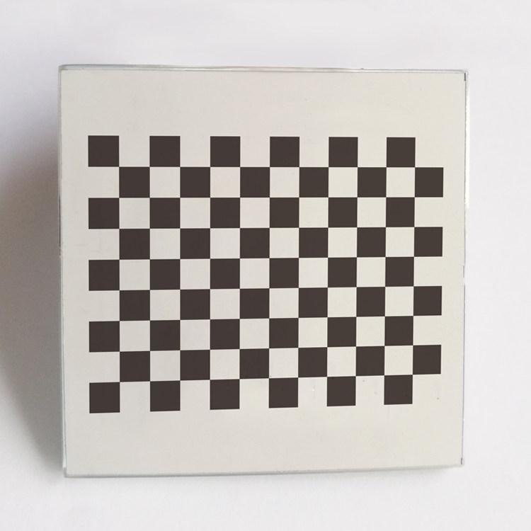 Chessboard Lattice Alumina Demarcation Board Diffuse Reflection Non-Reflective 12 * 9 Panes Visual Optical Correction Board