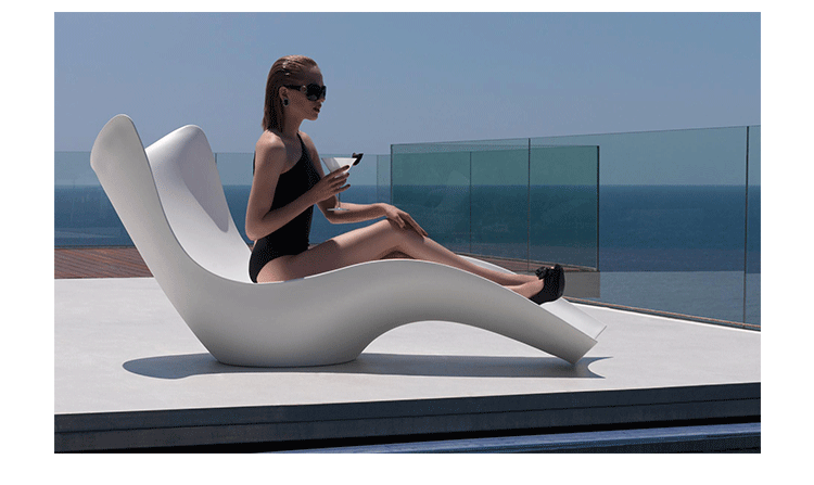 Design.M thiết kế sáng tạo đồ nội thất lướt ghế mặt trời / FRP ngoài trời ghế phòng chờ bãi biển sofa đơn