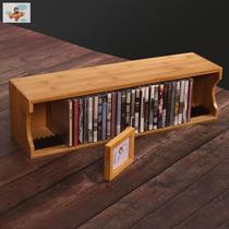 Album storage box Chinese solid wood storage rack CD storage box desktop storage frame CD game disc creative box