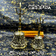 Taoist Supplies Copper Sanqing Bell Cloud Pattern Canopy Bell Tai Chi Three-pronged Bell Dharma Instrument Copper Sanqing Bell Taoist Supplies