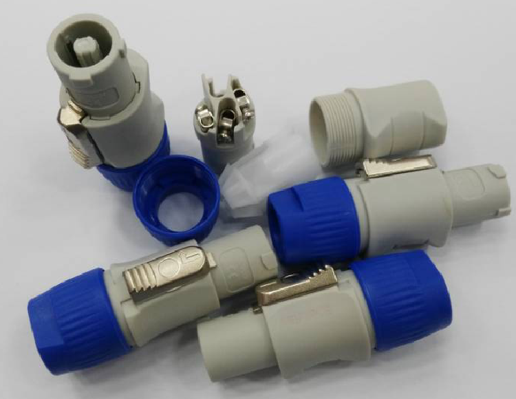 Three-core power plug 3-core sound plug-in three-core sound power plug three-core plug socket